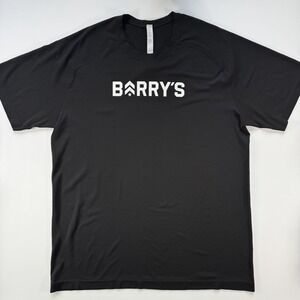 LULULEMON x Barrys Bootcamp Tech Tee Mens XL Black Crew Neck Workout Athletic